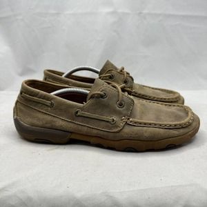 Twisted x Bomber Brown Driving Moc Shoes Boat Shoes Women’s Size 7.5M